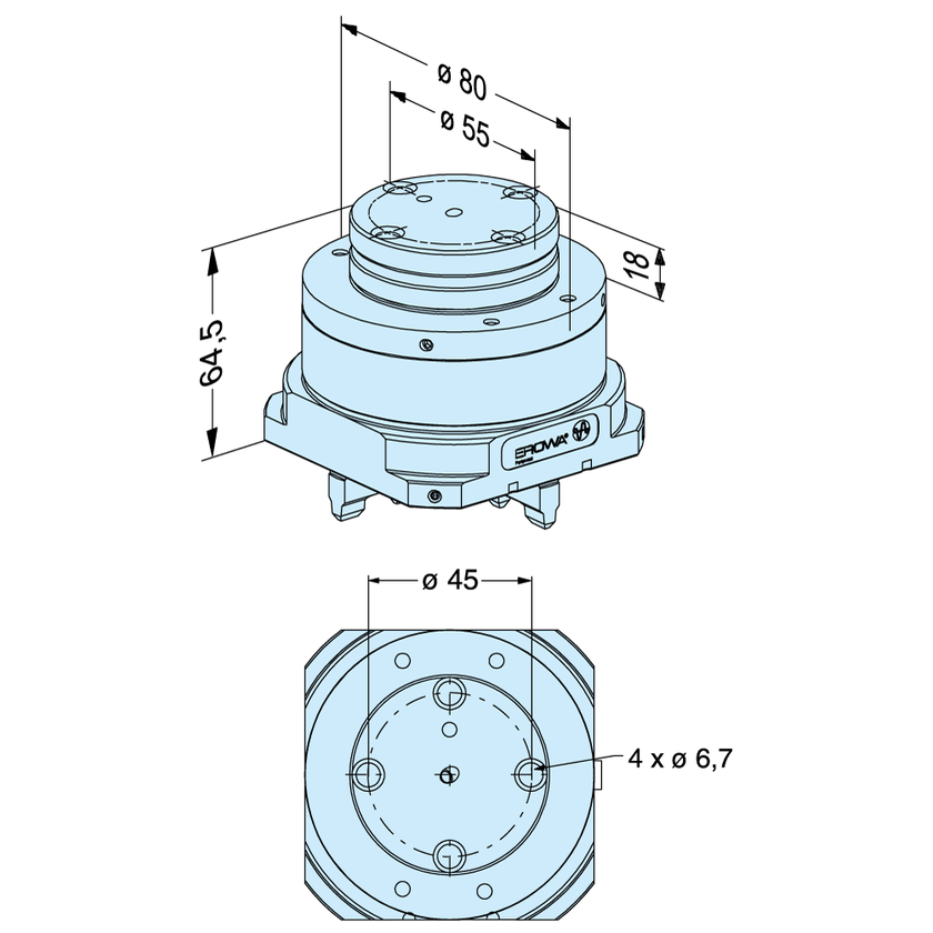 Mandrin rapid automatique