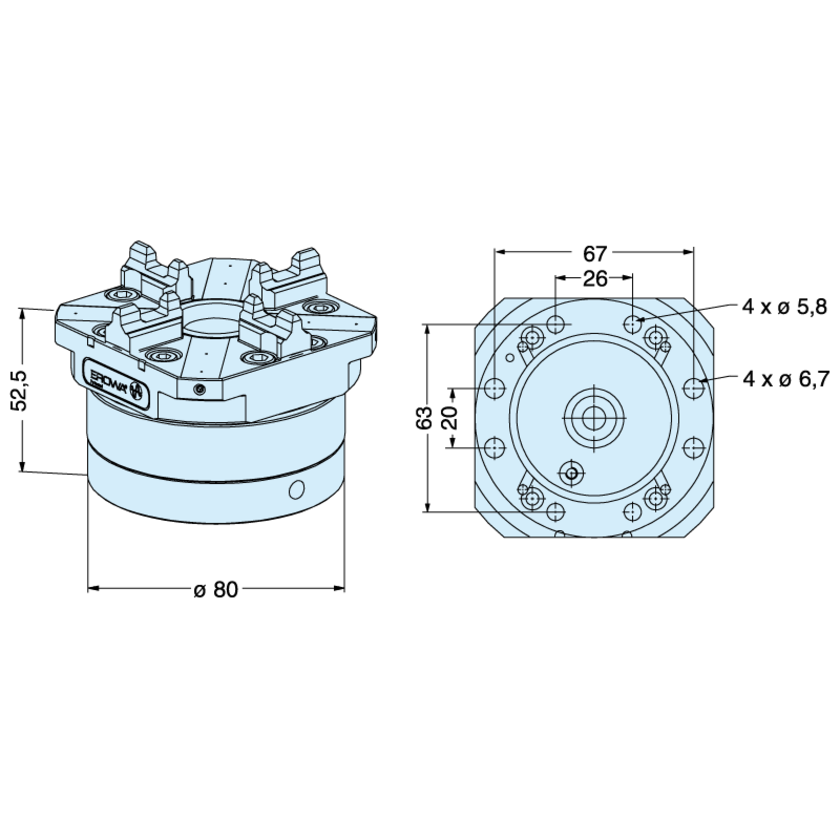 Mandrin rapide automatique NSF Inox