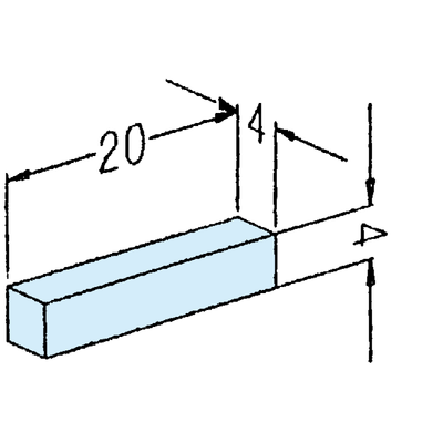 Cale petite, 20x4x4 mm