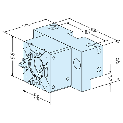 Chuck 50 RSA / on universal plate UnoSet