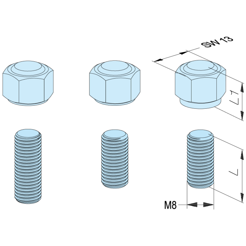 Butée d’appui SW13/L=16/L1=10.2