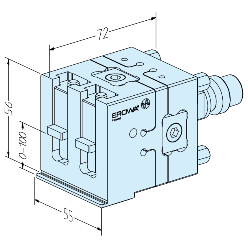 Étau oscillant 0 - 100 UnoSet