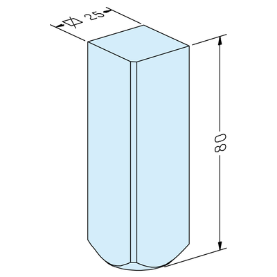 Square 25 electrode blank