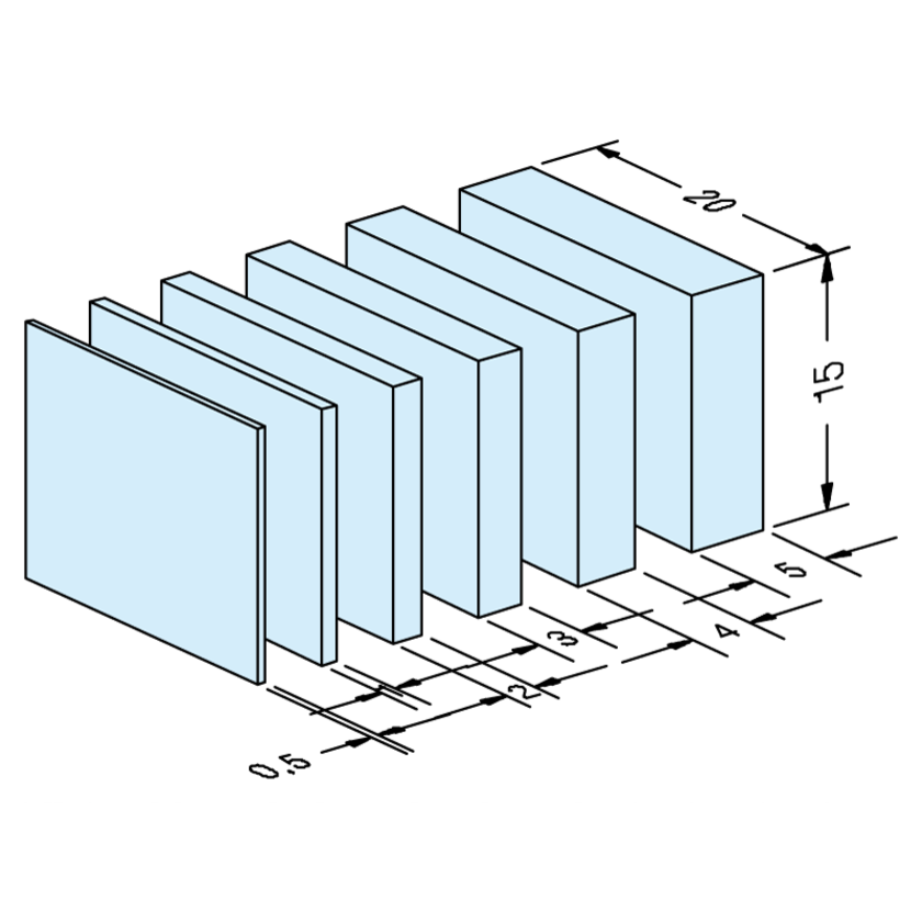 Cales de centrage 0.5mm