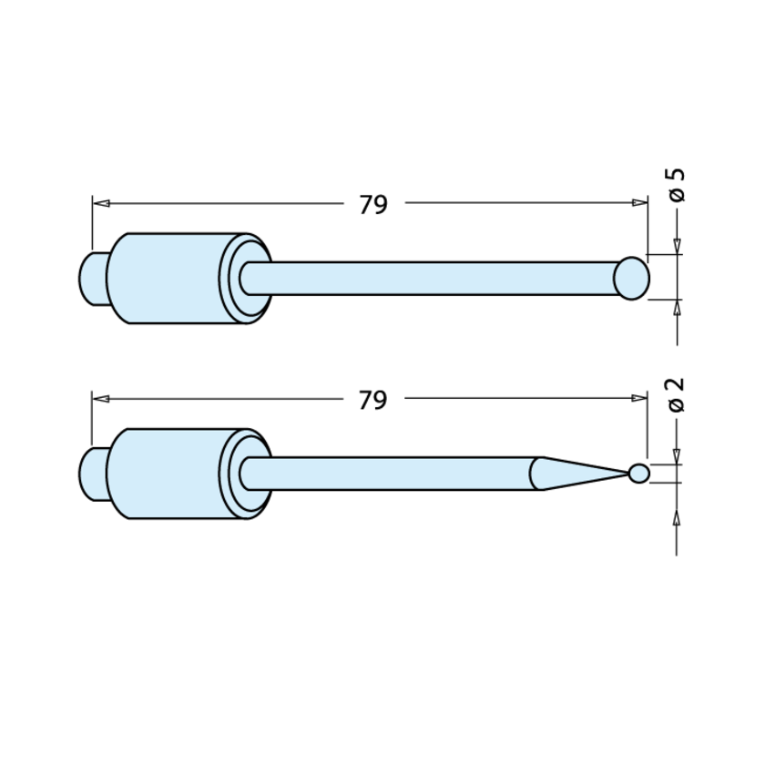 Tige de palpeur ø 2mm