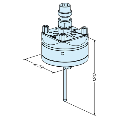 Probe with ball ø 2mm