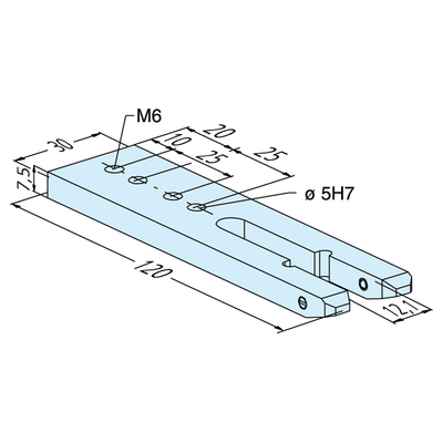 Carrier fork for electrode changer