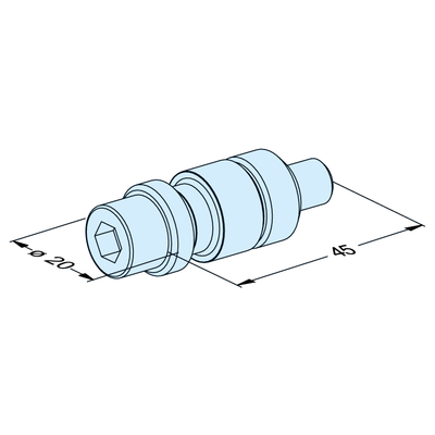 Chucking spigot F/M EDM for flushing