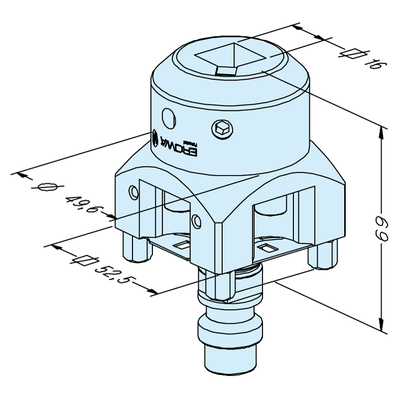 Square 15 electrode holder