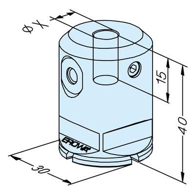 Porte-électrode Compact 8mm