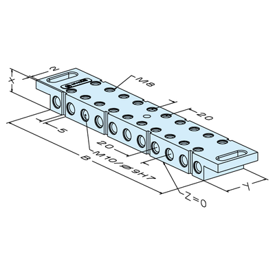 Clamping beam 300mm