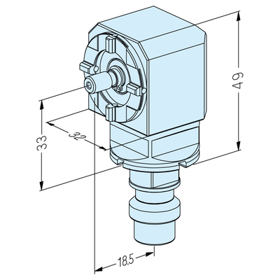 Mandrin à renvoi d’angle Compact