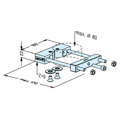 Support prismatique 80 PalletSet W