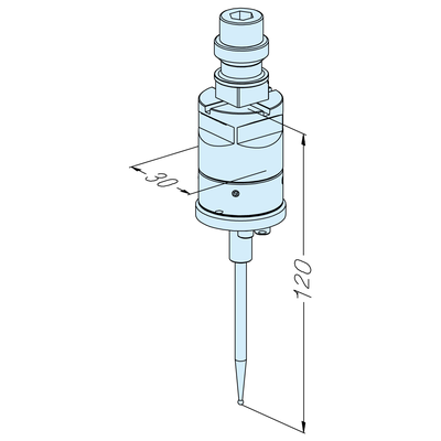 Compact probe with ball ø 2 mm