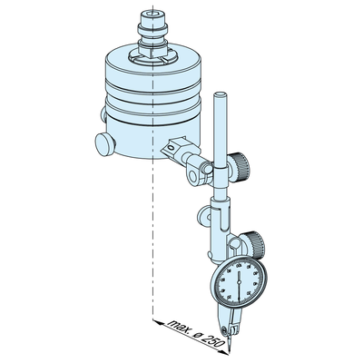 Compact centering equipment rotate