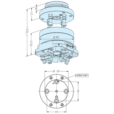 ITS Compact CombiChuck with collar