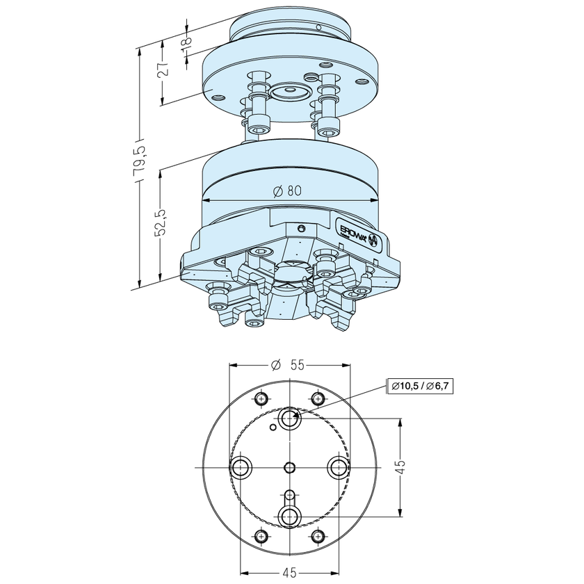 Mandrin ITS Compact Combi avec collet