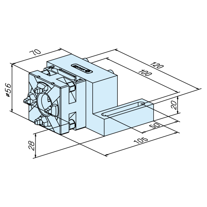 Mandrin rapide QuickChuck 50 RSM UnoSet