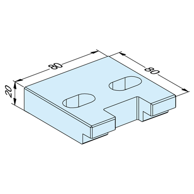 Bracket for flat chuck FSF