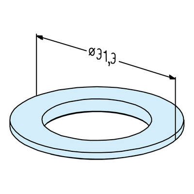 Combi sealing ring / ITS chucking spigot