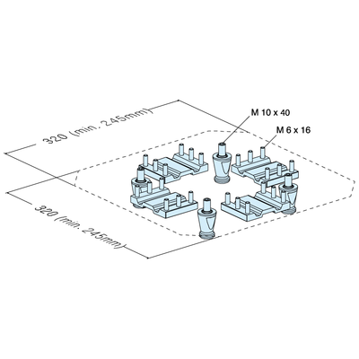 UPC centering segments and spigots