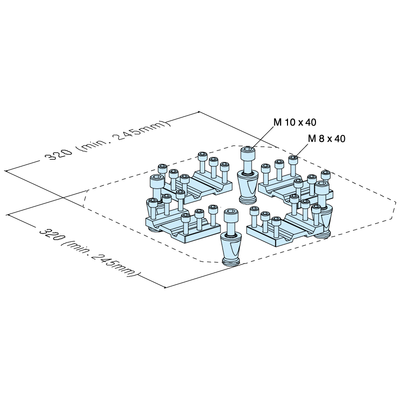 UPC centering segments and chucking