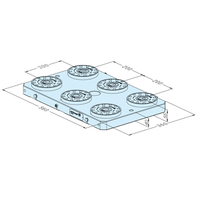 Plaque de base MTS 360 x 560 P