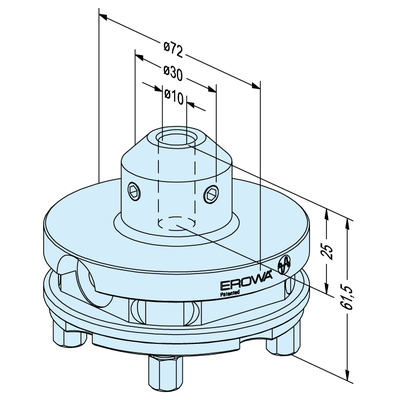 Blank holder ø 10 / ø 72