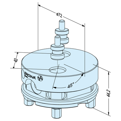 Uniplaque ø 72