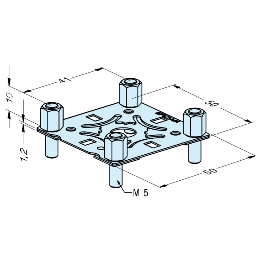 Zentrierplatte 50