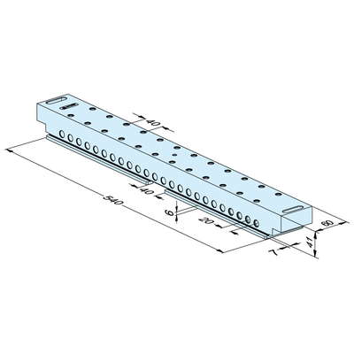 Double-sided clamping beam 540