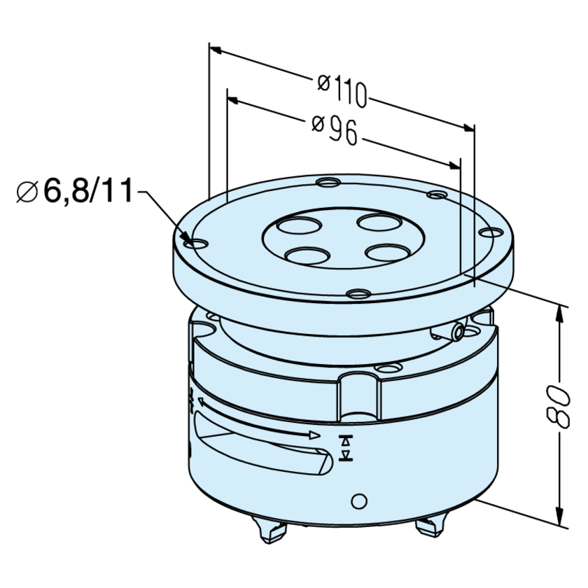 Mandrin QuickChuck 100 P / R