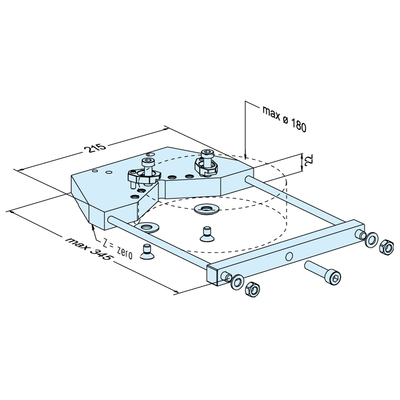 Prism holder ø 10 - 180