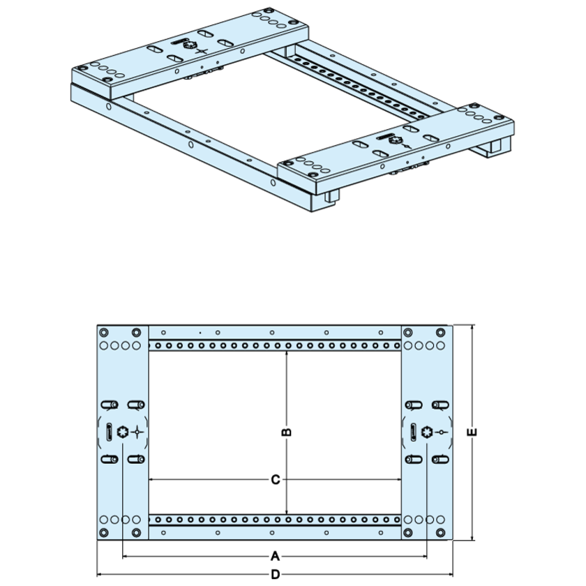 Cadre de bridage FrameSet 490/220-395