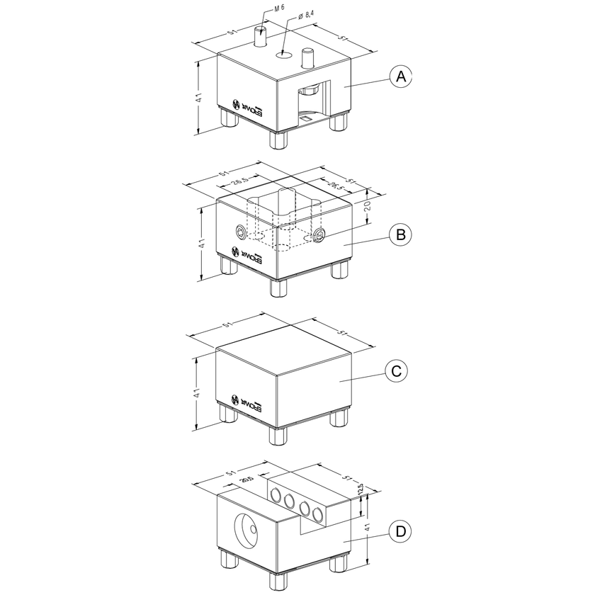 Jeu porte-électrode ITS