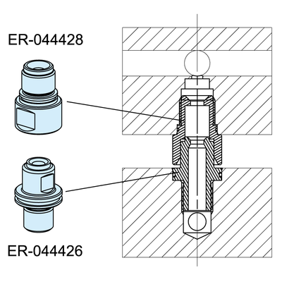 Nipple for MTS base plates