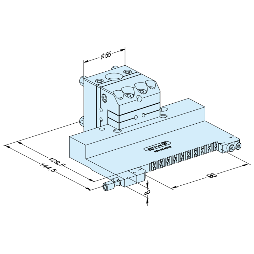 Etau plat de 8mm UnoSet