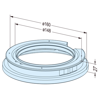 Sealing ring PC P for pallet ø115