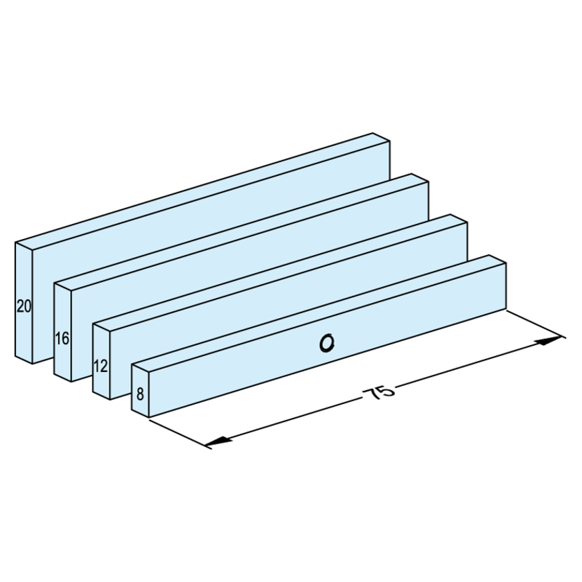 Jeu de cales (4 paires)