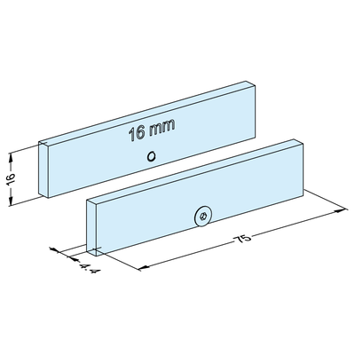 Support 16 mm mounted