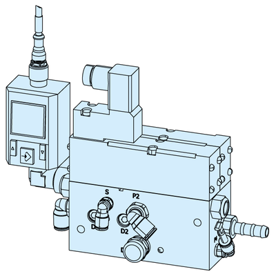 Control unit with monitoring