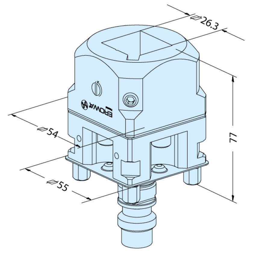 Vierkant 25 Halter C