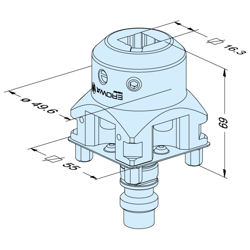 Vierkant 15 Halter C