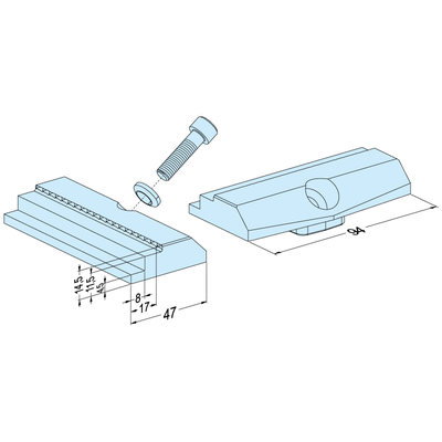 Linear Jaw Stamp Wide