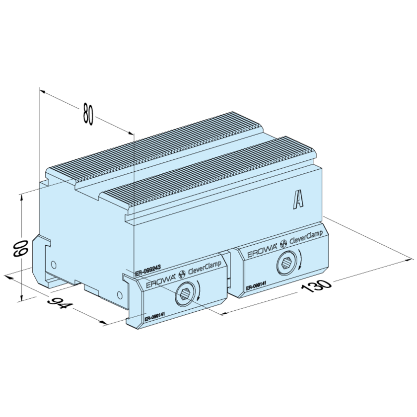 Socle pour rail H60