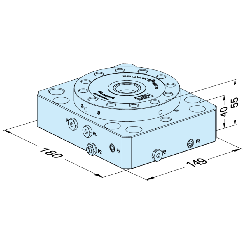 Plaque de base MTS 2.0 149 x 180 M-P