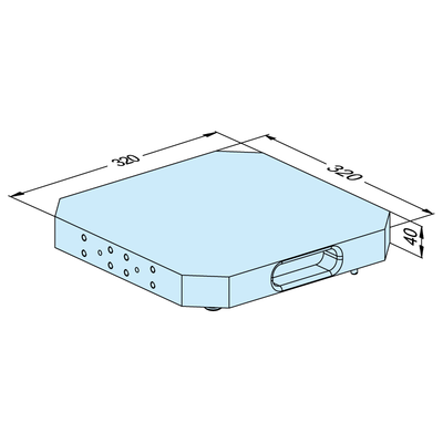 UPC pallet Alu 320 x 320 x 40