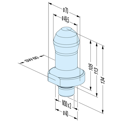 HPC Pre-centering pin