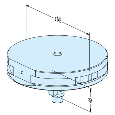 Pallet ø 148 G blank