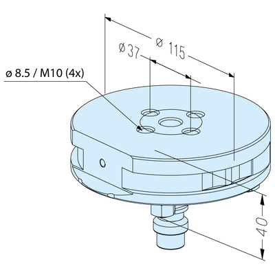 Pallet ø 115 G